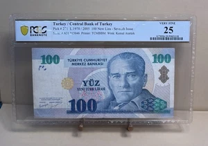 2005 Turkey- 100 New Lira- PCGS VERY FINE 25 - Picture 1 of 2