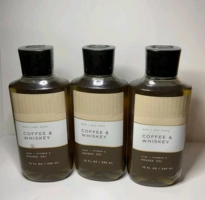 3 geles de ducha café y whisky baño y cuerpo Works 10 OZ cada uno nuevo - Imagen 1 de 4