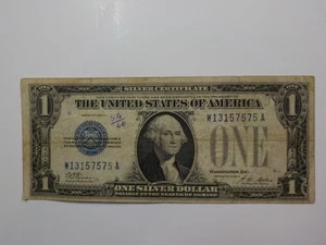 Silver Certificate 1928 1 Dollar Bill Funny Back Note Paper Money Note USA  - Picture 1 of 2