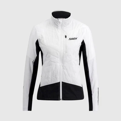 Chaqueta SWIX para mujer nórdica cálida híbrida blanca brillante (10086-25-00000) Foto 1 de 2