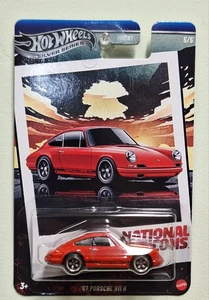 HOT WHEELS SILVER SERIES NATIONAL ICONS 5/5 RED  ‘67 PORSCHE 911 R - Picture 1 of 5