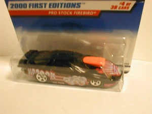 Hot Wheels 2000 First Editions #4 PRO STOCK FIREBIRD black (alternate/2nd color) - Picture 1 of 2