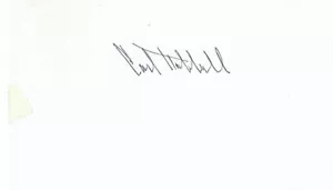 SIGNED 3x5 INDEX CARD OF HOF CARL HUBBELL (DECEASED 1988)! GREAT AUTOGRAPH! - Picture 1 of 1