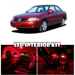 For 00-06 Nissan Sentra Sunny Interior LED Xenon Light Bulb HID Full Kit (RED) - Bild 1 von 6