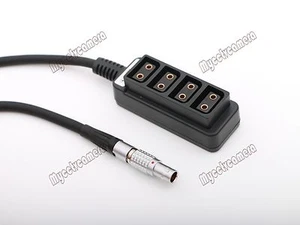 Male 0B 2pin Straight to 4-Port D-tap Adapter for RED DSMC2 JETPACK-SDI EXPANDER - Picture 1 of 7