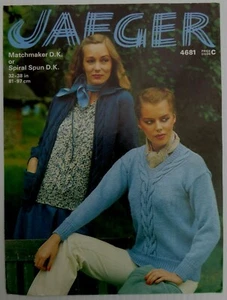Jaeger 1970's Knitting Pattern no. 4681 Women's Jacket / Sweater VGC - Picture 1 of 3
