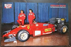 POSTER FERRARI 156/85 ALBORETO ARNOUX AUTOSPRINT - Imagen 1 de 11