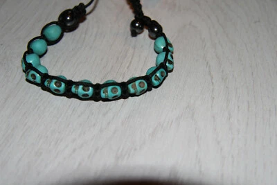 Sugar Skull Armband Türkis Tattoo Armband Vintage Armband  - Bild 1 von 3