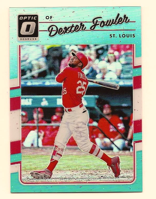 DEXTER FOWLER 2017 PANINI DONRUSS ОПТИКА АКВА РЕФРАКТОР /299 - Изображение 1 из 1