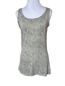 DULUTH Trading Co Women’s Tank Top Size Medium Tan With Black Print - Picture 1 of 10