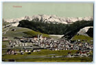 1908 Budynki lodowca Einsiedeln Schwyz w Szwajcarii Antyczna pocztówka