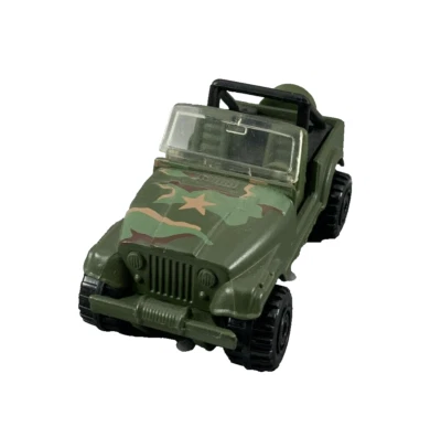 Vintage Hot Wheels Action Command Jeep CJ-7 Olive Green Camouflage Die Cast - Image 1 of 4
