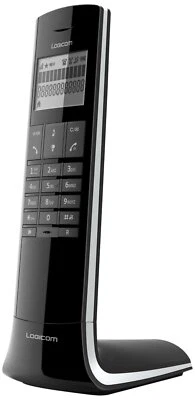 Logicom Luxia 150 Schnurloses französisches Telefon schwarz edles Design - Bild 1 von 3