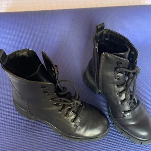 Mia Chassidy Combat Boots, Women's Size 8 M, Black - Picture 1 of 12