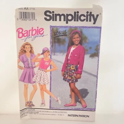 #7846 Simplicity Girls Shorts Tank Top and Jacket or Vest Sewing Pattern Size 7- - Image 1 of 4