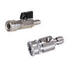 High Pressure Washer Ball Valve Kits Quick Connector Sturdy Multipurpose for