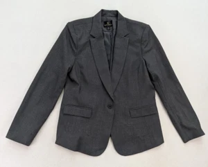 Worthington Women's Blazer Jacket Size 14 Gray Business Career NEW - Picture 1 of 17