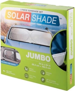 TYPE S Windshield Silver Foil Sunshade 3-Piece Kit (Jumbo) - Picture 1 of 6