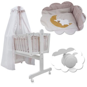 Berceau bébé, lit enfants, lit bébé, cododo + accessoires 9 pces