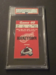 1997 Detroit Red Wings Colorado Avalanche "Fight Night at the Joe" PSA 3 - Foto 1 di 4