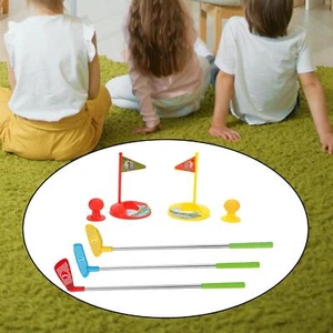 Kids Golf Set 2 Flags 2 Balls Sports Toys for Backyard Indoor Outdoor Garden - Picture 1 of 5