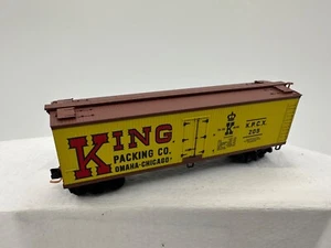 King Packing Co., 40' Double Sheathed Wood Reefer w/Vertical Brake Wheel - Picture 1 of 2
