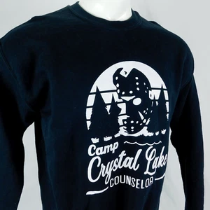 Sudadera Pullover Negra Camp Crystal Lake Counselor Hombres Viernes 13 Jason Talla M - Imagen 1 de 11