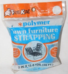 Frost King Polymer Lawn Furniture Strapping BLUE, 2 inch x 38 feet - Picture 1 of 3