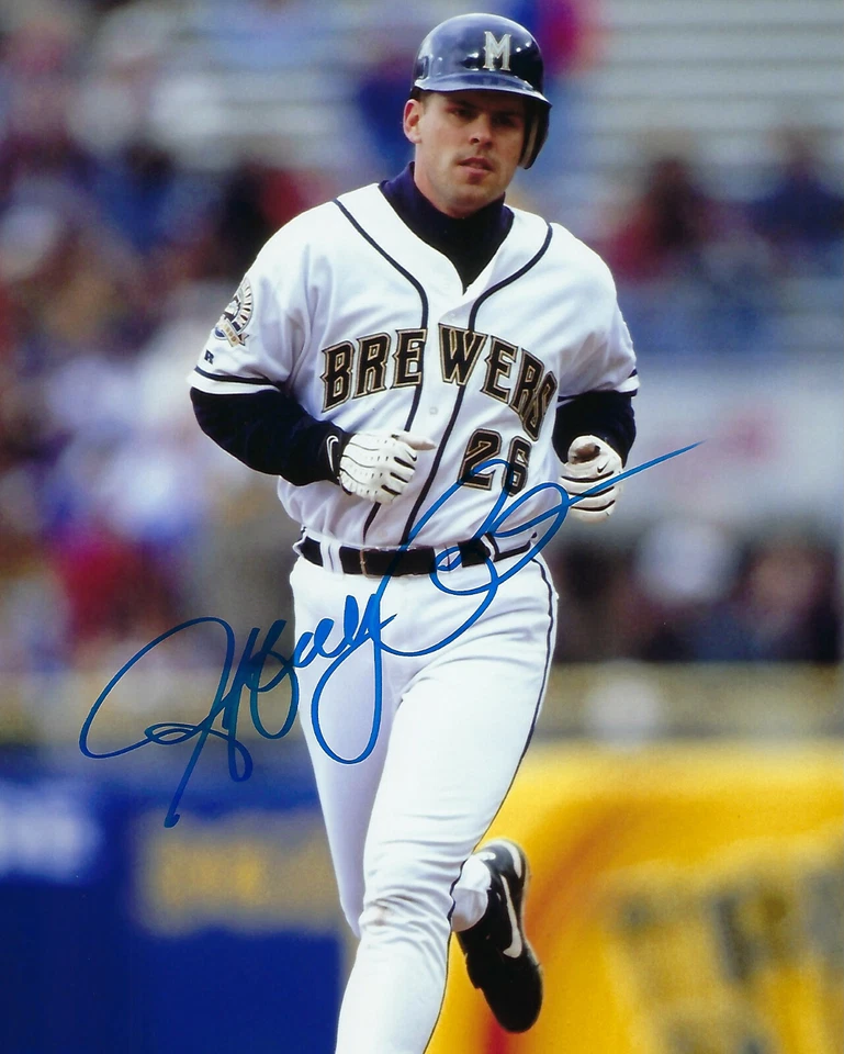 Foto 8x10 firmada por Jeff Cirillo de los Cerveceros Autografiada Milwaukee All-Star 3B Foto 1 de 1
