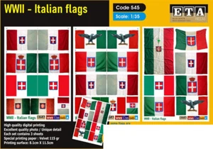 ETA Diorama 1/35 WWII Italian Flags - Picture 1 of 1