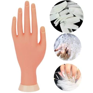 Nail Art Training Hand Flexible Fake Hand Practice Manicure Training Model Tool - Picture 1 of 15