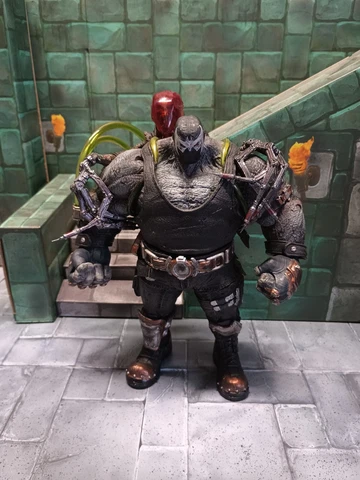 Mcfarlane DC Multiverse Bane BAF complete w/ Scarecrow (custom upgrades) Cover