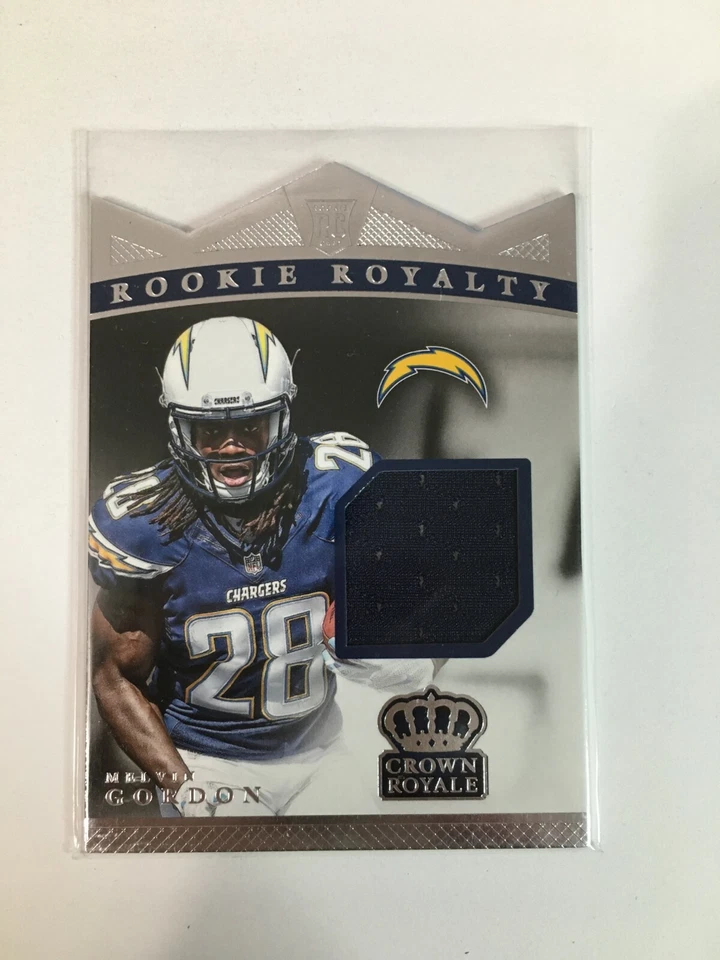 F112,557  2015 Crown Royale Rookie Royalty Materials #RRMMG Melvin Gordon/499 - Image 1 of 1