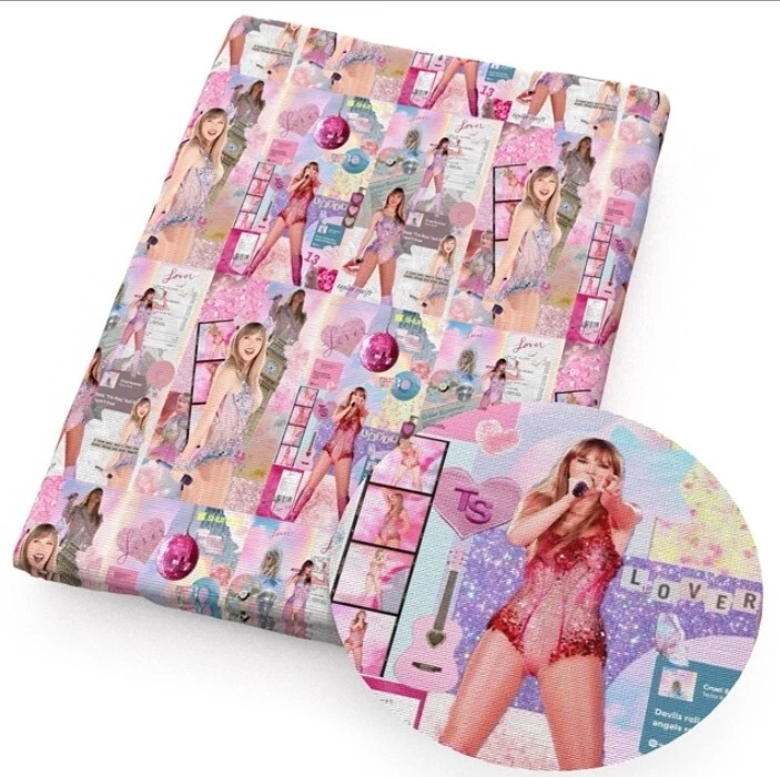 Tecido de mistura de algodão poliéster Singer Eras. Álbum de concerto de música 20"x55" 1261136 - Imagem 1 de 1