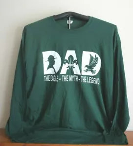 DAD EAGLE - MYTH - LEGEND - Eagle Scout Dad - Langarm T-Shirt, 2XL, grün - Bild 1 von 4