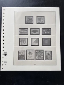 Lindner Vordrucke Luxemburg Jahrgang 2012- Blatt Nr. 145-148 - Neuwertig! - Bild 1 von 4