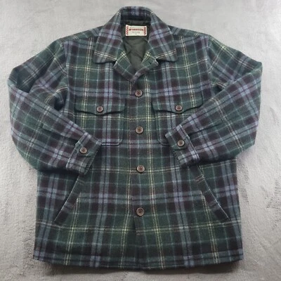 McGregor Jacket Mens Medium Green Blue Vintage Tartan Plaid Outdoors Coat - Image 1 of 4
