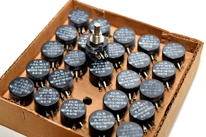 Potenciómetro de alambre Colvern tipo CLR 1106/M20 resistencia a heridas de alambre, 5 kOhm, nuevo de lote antiguo - Imagen 1 de 10