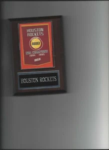 HOUSTON ROCKETS CHAMPIONS PLAQUE BASKETBALL NBA CHAMPS - Picture 1 of 1