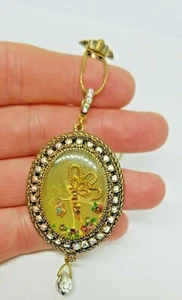 necklace Lovely Michal NEGRIN crystals heart shape made in Israel 3299 - Picture 1 of 10