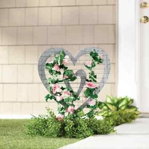 Heart-Shaped Garden Trellis Metal Garden Plant Trellis - Picture 1 of 2