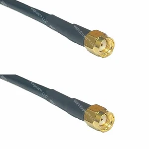 12 x 3 feet LMR240UF with RP-SMA Male and RP-SMA Male Coaxial cable from USA - Picture 1 of 1