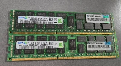 500205-071: HP/Samsung 16GB Kit (2x8GB) DDR3 1333MHz PC3 ECC Server RAM - Image 1 of 2