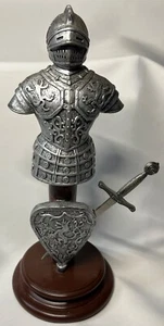 Vintage Medieval Suit of Armor King Arthur Knight Excalibur Sword Letter Opener - Picture 1 of 9