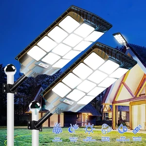 1392 LED Luz Lamparas Luces Solares Exterior Para Patio Con Sensor De Movimiento - Picture 1 of 180