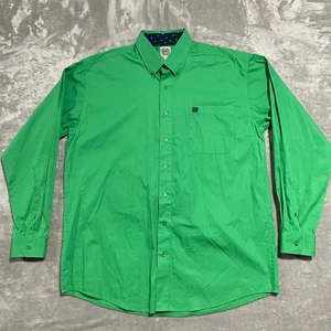 Camisa Cinch Para Hombres Grande Verde Western Rodeo Vaquero Manga Larga Ranchero - Imagen 1 de 7