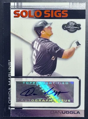 2007 Topps Co-Signers Dan Uggla Solo Sigs Autograph Card #SS-DU Florida Marlins - Image 1 of 2