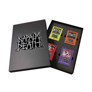 Napalm Death 'Scum / FETO / Harmony Corruption / Utopia' 4 Cassette Tape Box NEW - Picture 1 of 1