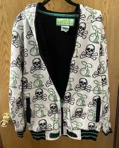 Seedless Clothing Skulls Full Zip Sweatshirt Hoodie Jacket Size M - Picture 1 of 13