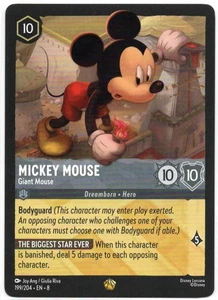 Lorcana - Mickey Mouse - Giant Mouse - 199/204 - LEGENDARY - Reign of Jafar - Ne - Picture 1 of 2